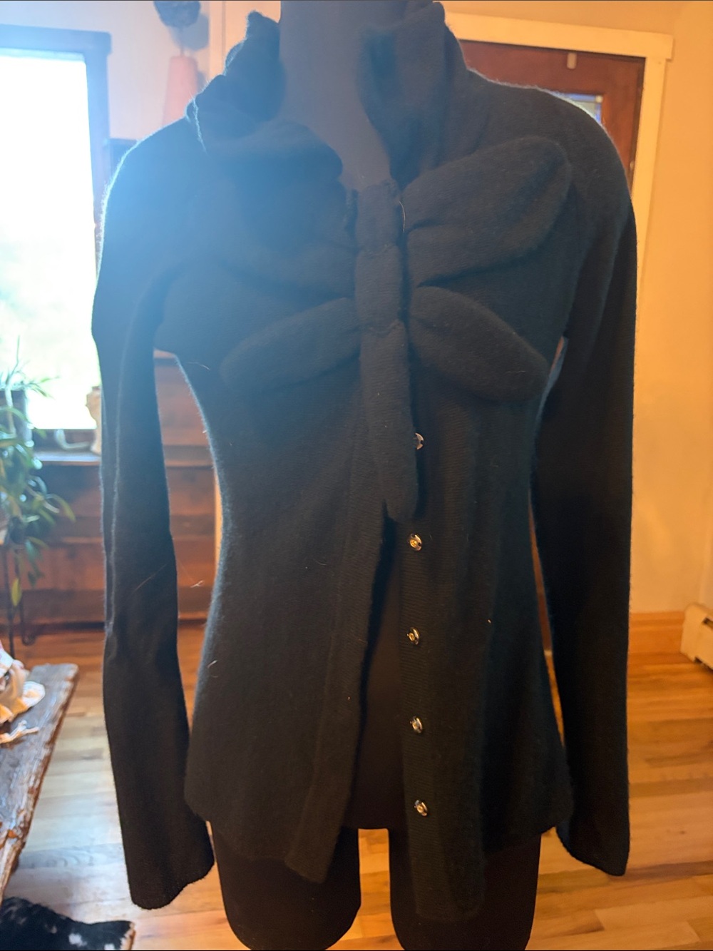 Moth Black Women's Moth Front Cardigan Sweater